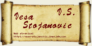 Vesa Stojanović vizit kartica